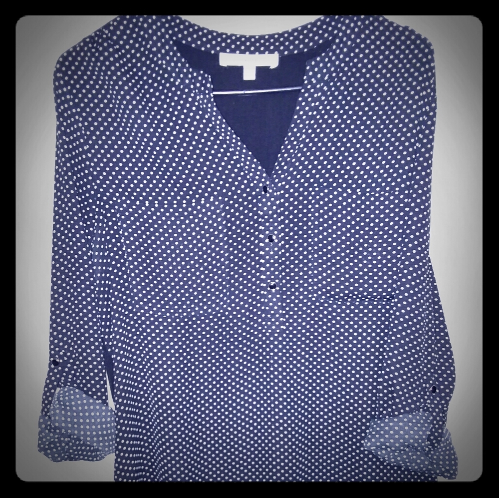 Black Rainn 3/4 sleeve sheer blouse